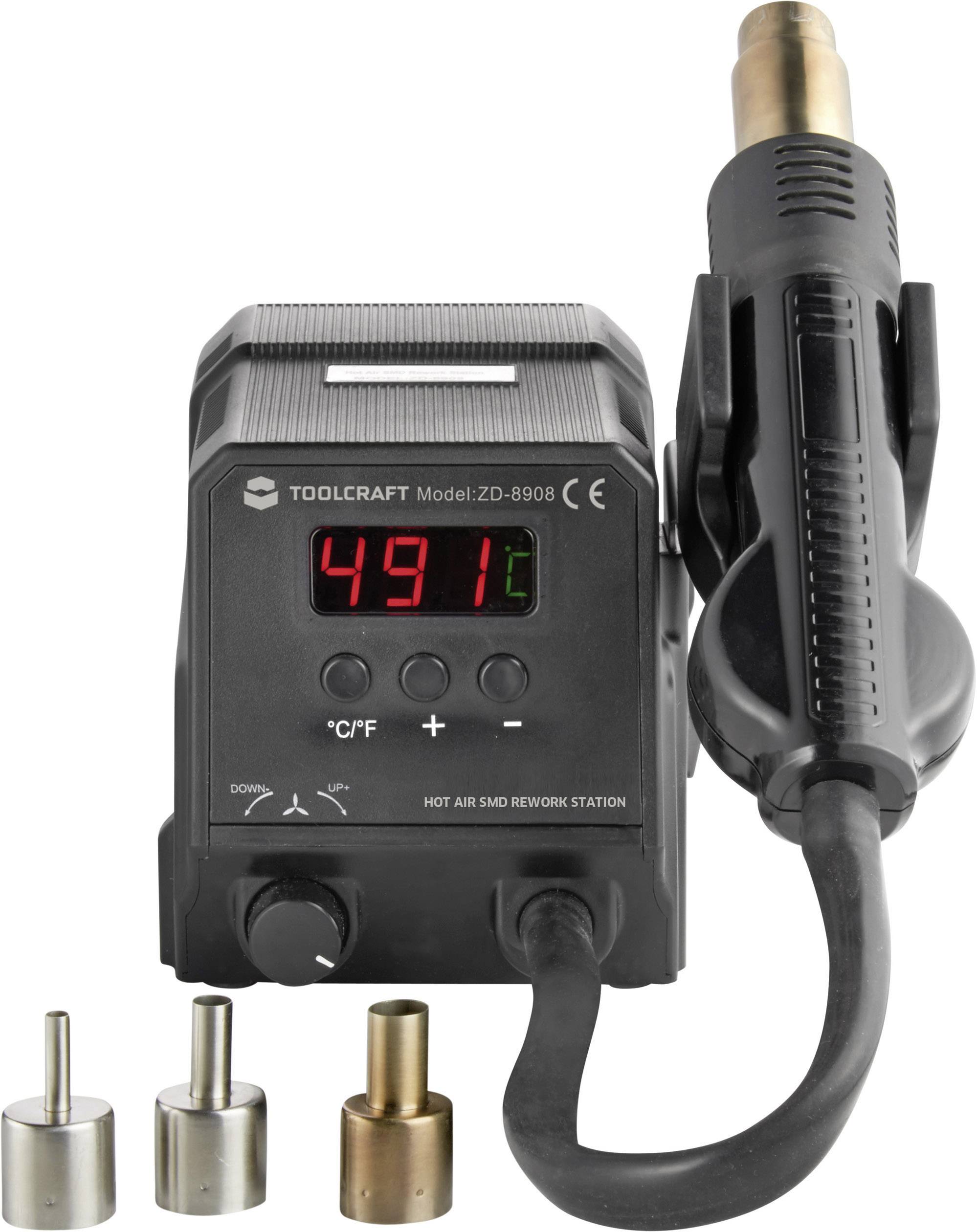 Stacja lutująco-rozlutowywująca za pomocą gorącego powietrza TOOLCRAFT ZD-8908 1488529, 300 W, 100 - 500 °C - obrazek 1