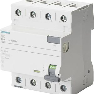 Siemens 5SV33446 Wyłącznik różnicowoprądowy A 4 styki 40 A 0.03 A 400 V Siemens 5SV33446 Wyłącznik różnicowoprądowy A 4 styki 40 A 0.03 A 400 V