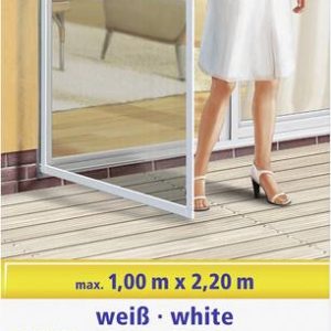 Moskitiera do drzwi Tesa Comfort z ramą aluminiową, 2,2 m x1 m, biała Moskitiera do drzwi Tesa Comfort z ramą aluminiową, 2,2 m x1 m, biała