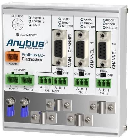 Repeater RS-485 Anybus ProfiHub B2+R Napięcie robocze: 12 V/DC