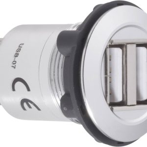 TRU COMPONENTS USB-07 Podwójne gniazdo do zabudowy USB 2.0 złącze żeńskie do wbudowania 2 x Złącze żeńskie USB typu A na TRU COMPONENTS USB-07 Podwójne gniazdo do zabudowy USB 2.0 złącze żeńskie do wbudowania 2 x Złącze żeńskie USB typu A na