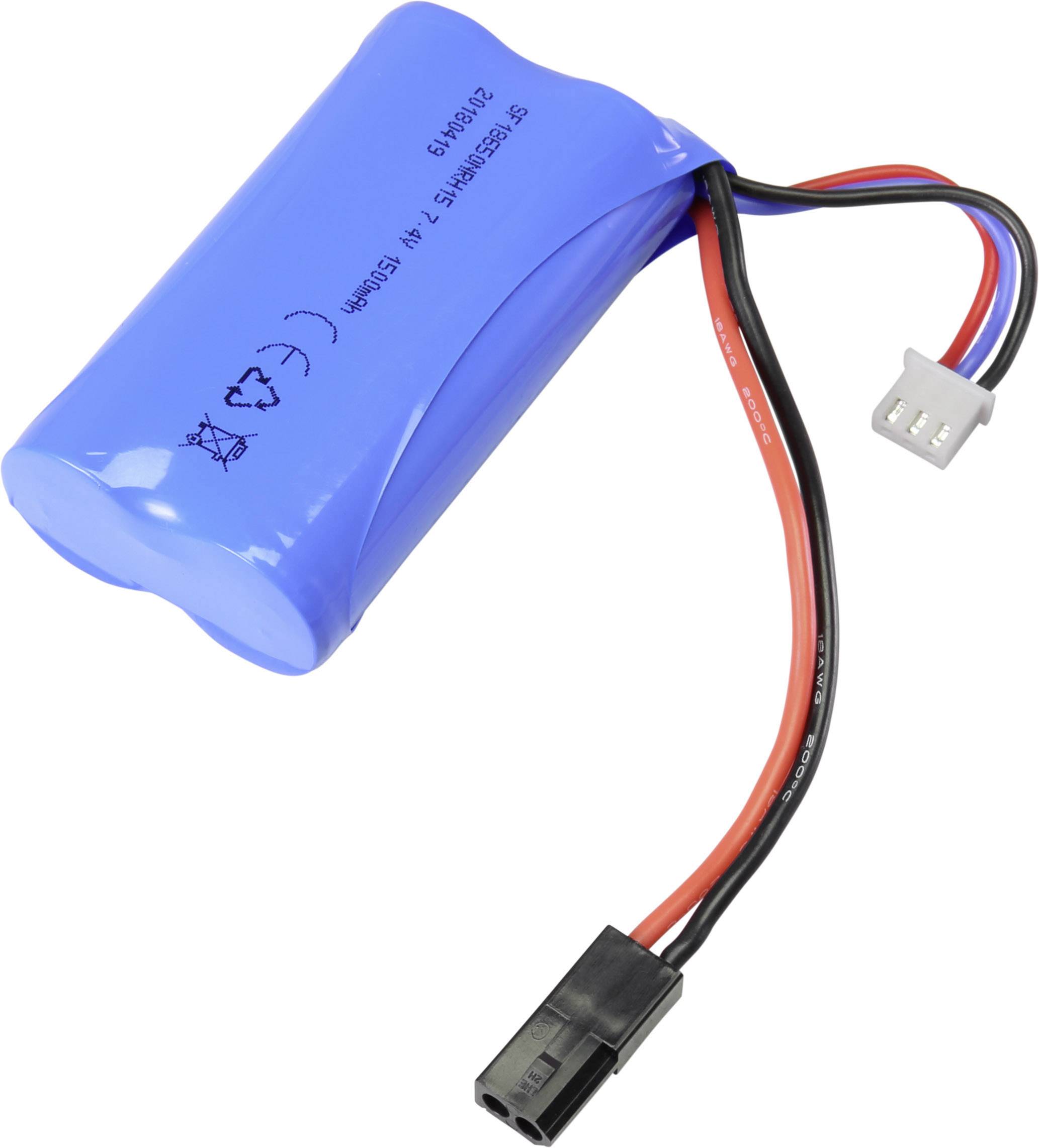 Pakiet akumulatorów (LiIon) 7.4 V 1500 mAh 1 C Reely Racingpack Wtyczka Mini - obrazek 1