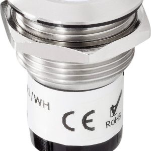 Przycisk do dzwonka Renkforce, 24 V DC/ 2 A, 24 V AC/ 1 A, IP66, stali szlachetnej, biały Przycisk do dzwonka Renkforce, 24 V DC/ 2 A, 24 V AC/ 1 A, IP66, stali szlachetnej, biały