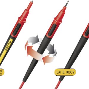 Fluke TL175 Zestaw przewodów pomiarowych bezpiecznych złącze męskie, lamelkowe 4 mm sonda 1.50 m czarny, czerwony 1 szt. Fluke TL175 Zestaw przewodów pomiarowych bezpiecznych złącze męskie, lamelkowe 4 mm sonda 1.50 m czarny, czerwony 1 szt.