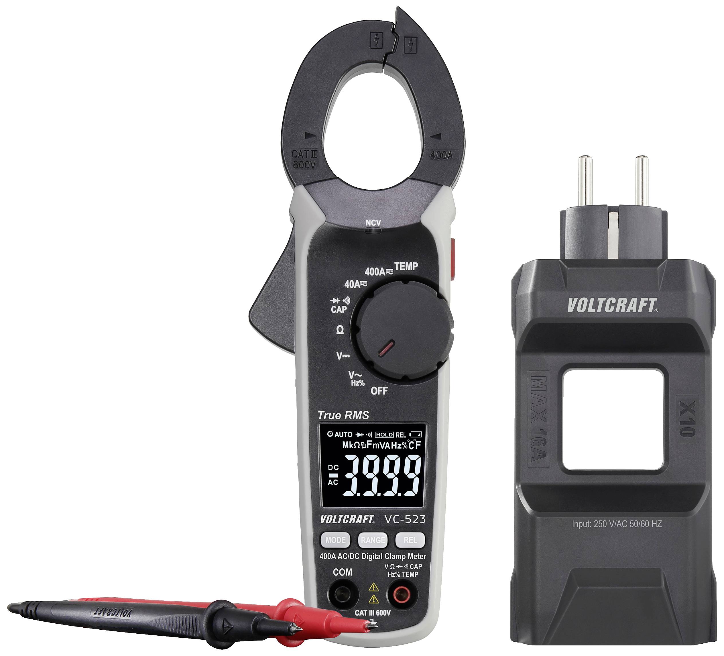 VOLTCRAFT VC523 SE plus DMA Miernik cęgowy cyfrowy CAT III 600 V - obrazek 1