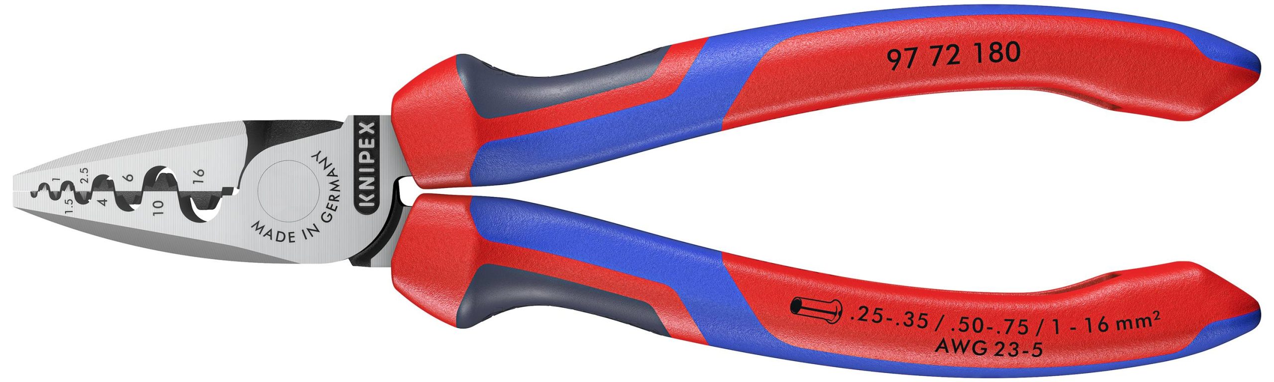 Zaciskarka Knipex 97 72 180, 0.25 do 16 mm² - obrazek 1
