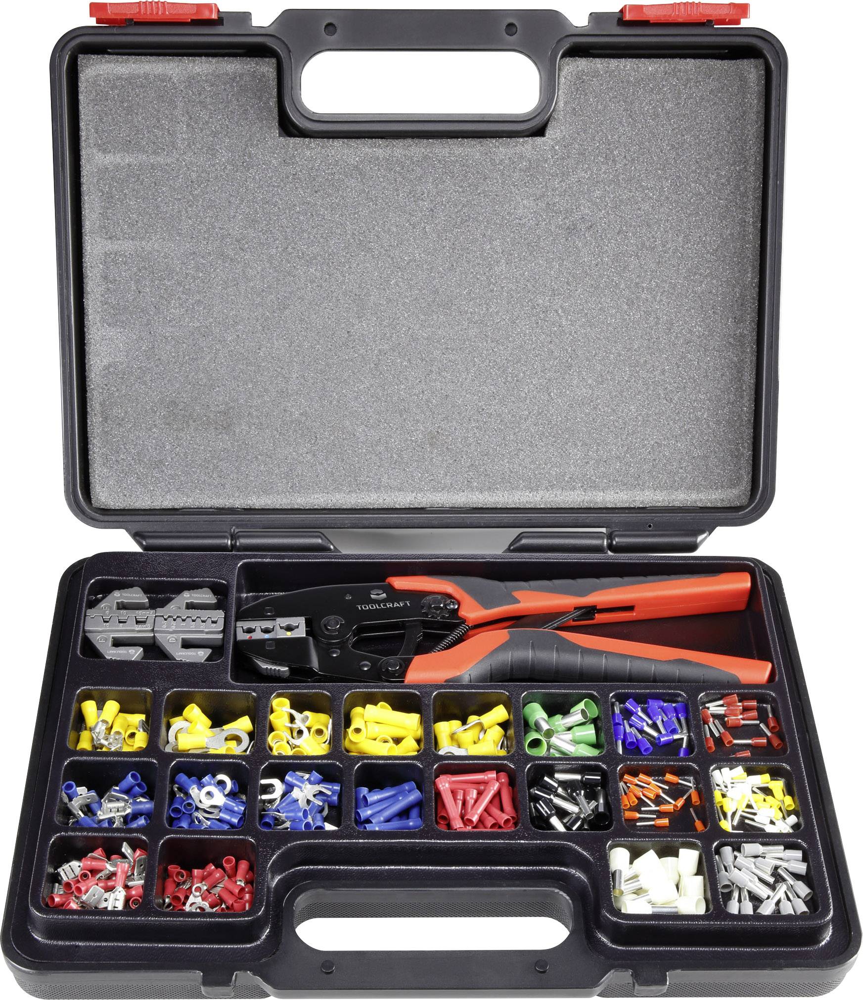 Zestaw - zaciskarka TOOLCRAFT PZ-507 1365635, 0.5 do 16 mm² - obrazek 1
