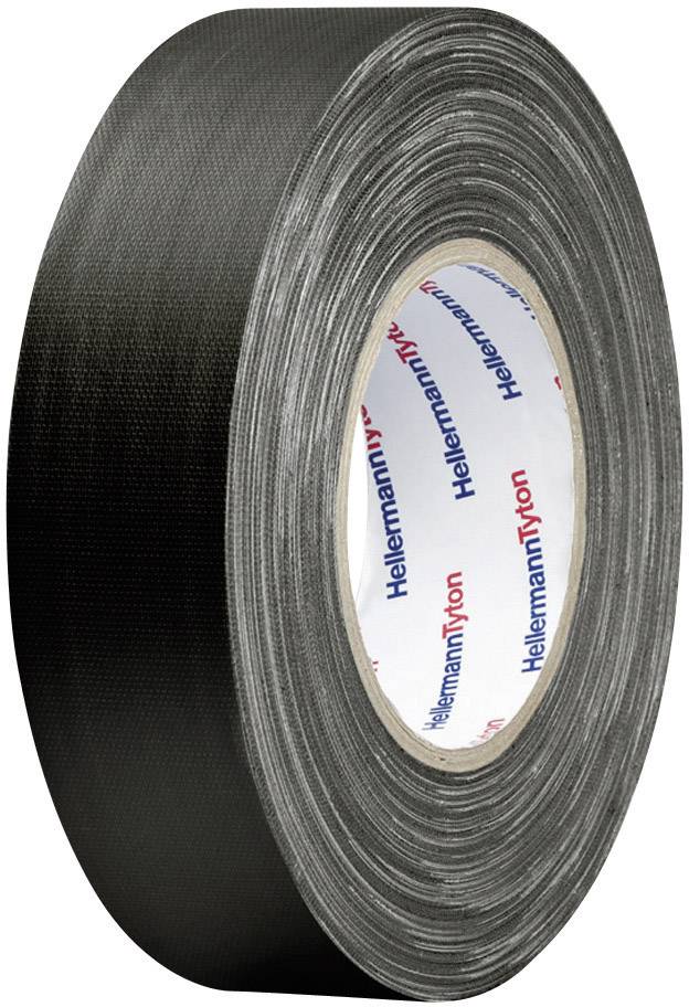 Taśma materiałowa HellermannTyton HelaTape Tex 712-00204 HTAPE-TEX-BK-19X10 (D x S) 10 m x 19 mm 10 m 1 szt. - obrazek 1