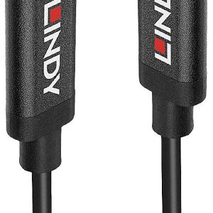LINDY Kabel USB USB 3.2 Gen2 Złącze męskie USB-C®, Złącze męskie USB-C® 5.00 m czarny konstrukcja aktywna z wzmocnieniem LINDY Kabel USB USB 3.2 Gen2 Złącze męskie USB-C®, Złącze męskie USB-C® 5.00 m czarny konstrukcja aktywna z wzmocnieniem