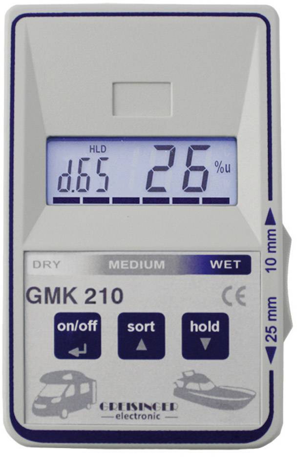 Higrometr do materiałów budowlanych Greisinger GMK 210 nieinwazyjny - obrazek 1