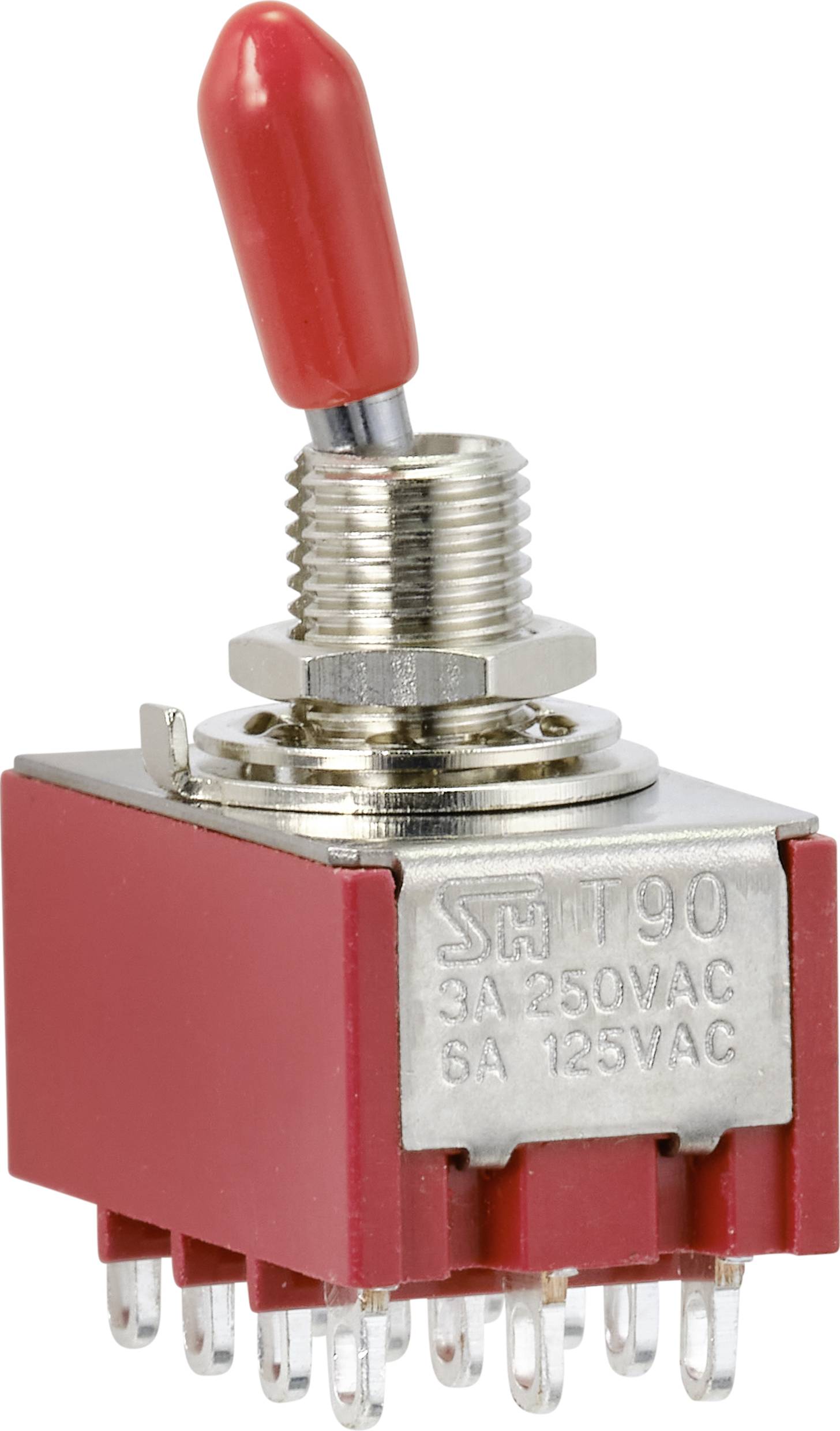 TRU COMPONENTS TC-9354012 Przełącznik kołyskowy, 4 x wł/wł, 250 V/AC, 3 A, 1 szt. - obrazek 1