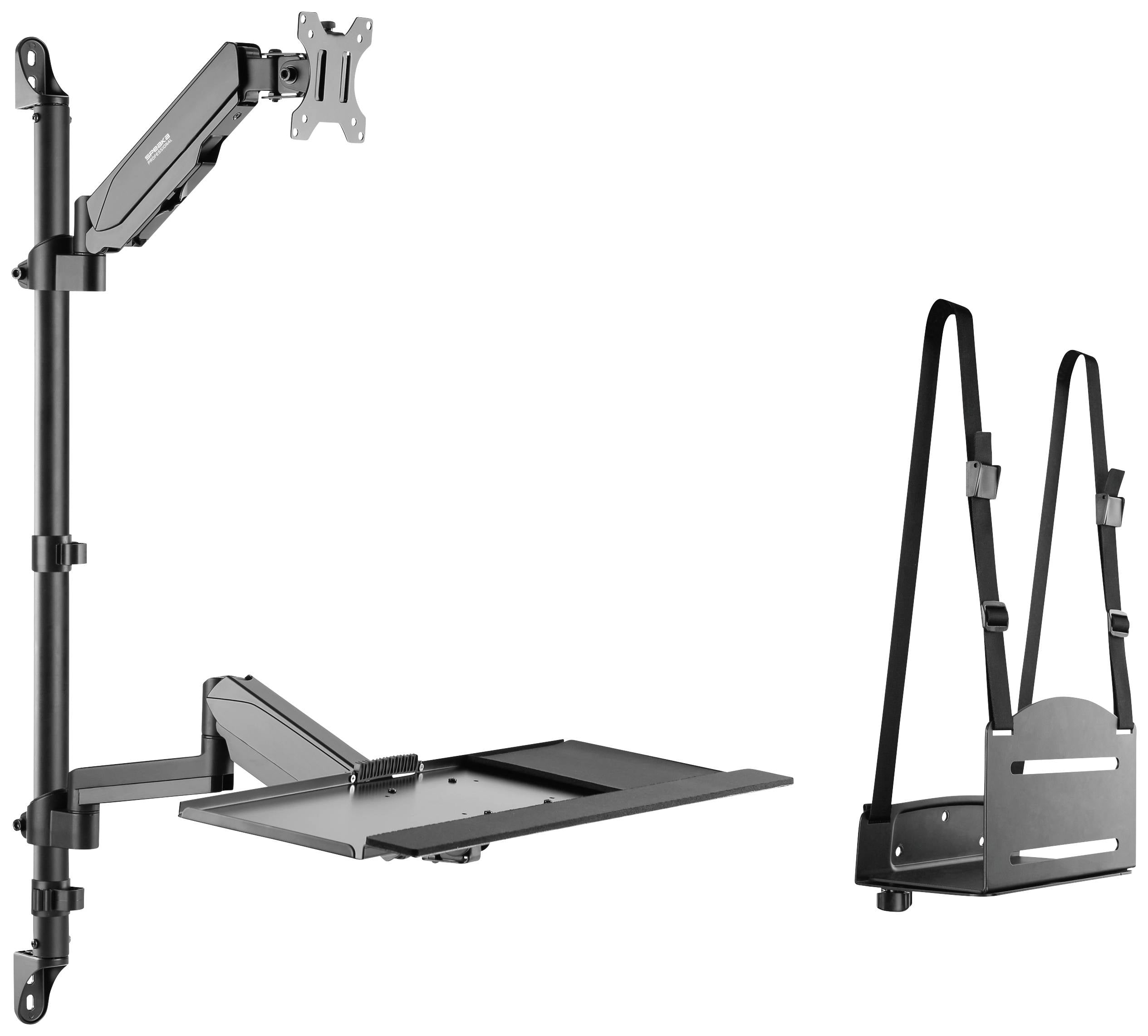 SpeaKa Professional Uchwyt ścienny do monitora SP-MM-710 1 Wyświetlacz 33,0 cm (13") - 68,6 cm (27") czarny Obrotowy, z - obrazek 1