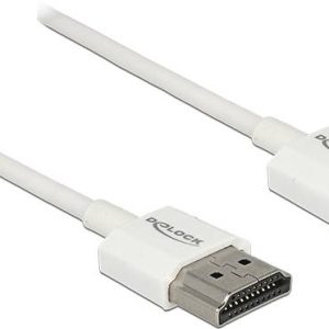 Delock HDMI kabel Wtyczka HDMI-A 2 m biały 85137 styki pozłacane , 4K UHD, konstrukcja skręcana, potrójne ekranowanie Ka Delock HDMI kabel Wtyczka HDMI-A 2 m biały 85137 styki pozłacane , 4K UHD, konstrukcja skręcana, potrójne ekranowanie Ka