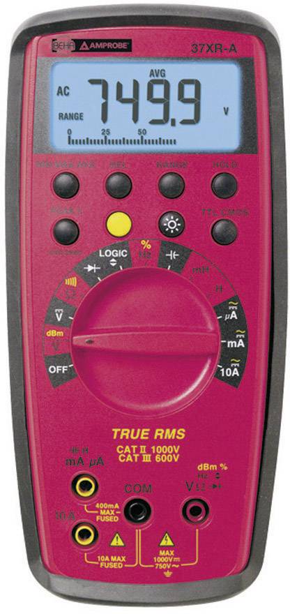 Beha Amprobe 37XR-A-D Multimetr cyfrowy CAT II 1000 V, CAT III 600 V Wyświetlane liczby: 9999 - obrazek 1