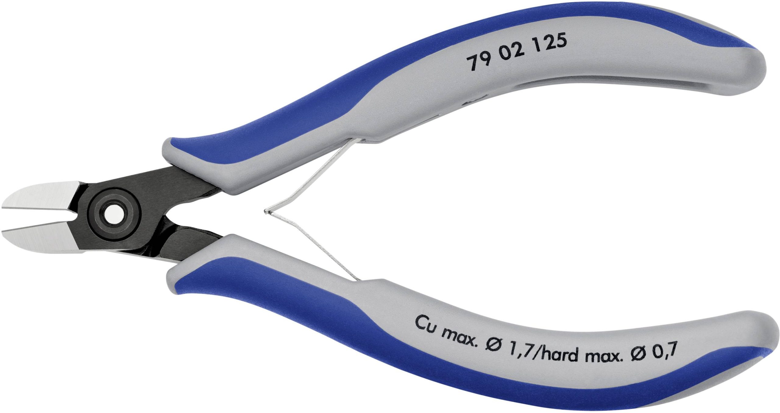 Szczypce boczne Knipex 79 02 125, 125 mm, 64 HRC, dla elektroników i mechaników - obrazek 1
