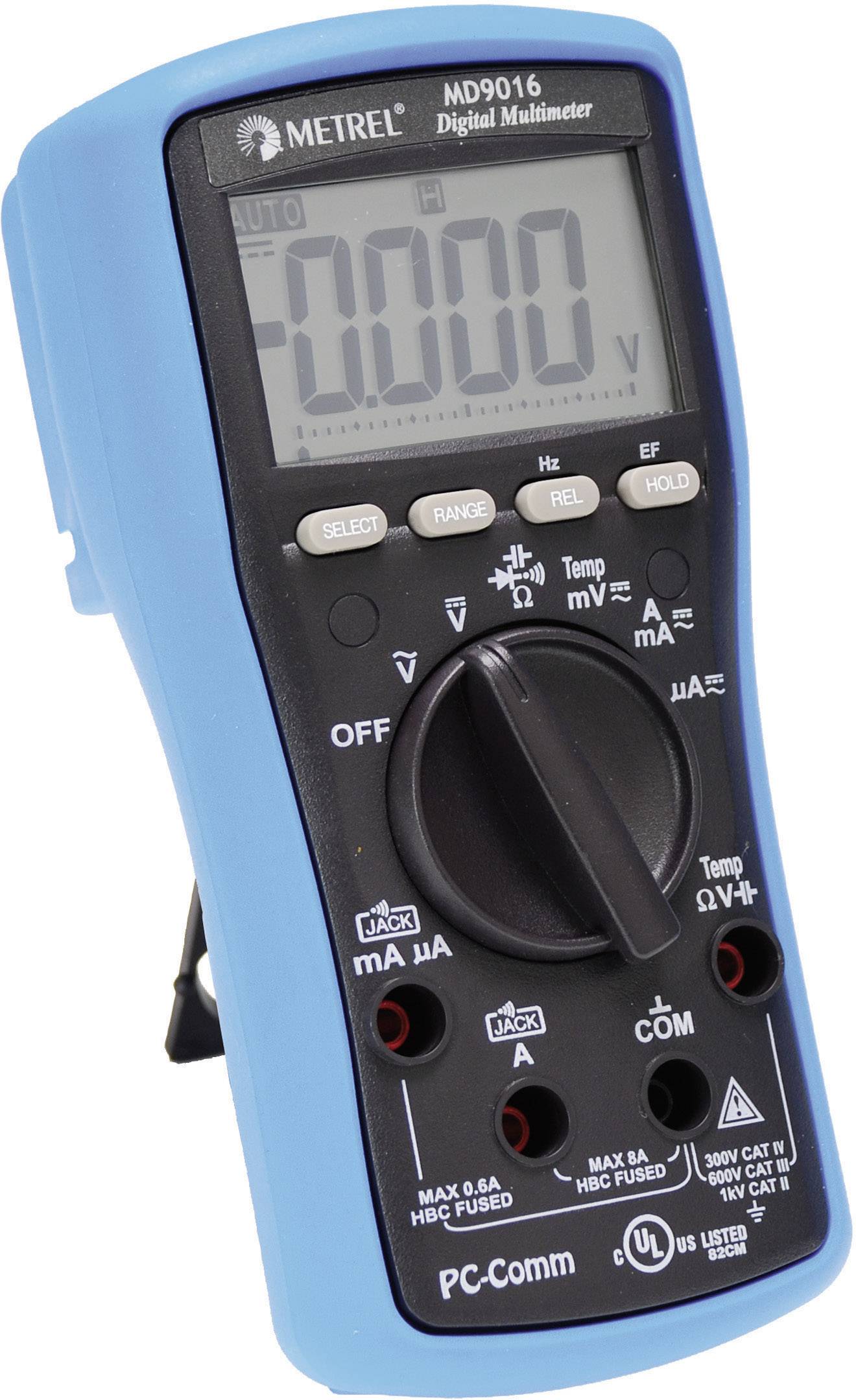 Metrel MD 9016 SN Multimetr cyfrowy CAT II 1000 V, CAT III 600 V Wyświetlane liczby: 6000 - obrazek 1