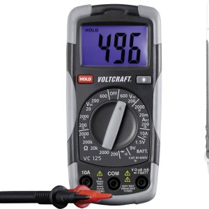 Zestaw pomiarowy VOLTCRAFT 1214405, multimetr cyfrowy + tester napięcia CAT III 600 V Zestaw pomiarowy VOLTCRAFT 1214405, multimetr cyfrowy + tester napięcia CAT III 600 V