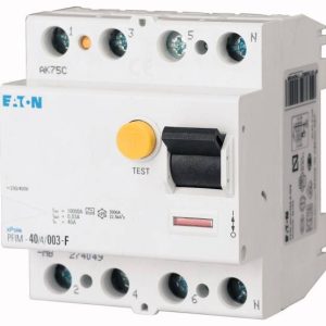 Eaton 187456 Wyłącznik różnicowoprądowy dla mieszanych częstotliwości G/F 4 styki 40 A 0.03 A 230 V Eaton 187456 Wyłącznik różnicowoprądowy dla mieszanych częstotliwości G/F 4 styki 40 A 0.03 A 230 V