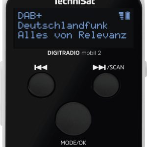 Radio internetowe kieszonkowe TechniSat DIGITRADIO mobil 2 czarny, biały Radio internetowe kieszonkowe TechniSat DIGITRADIO mobil 2 czarny, biały