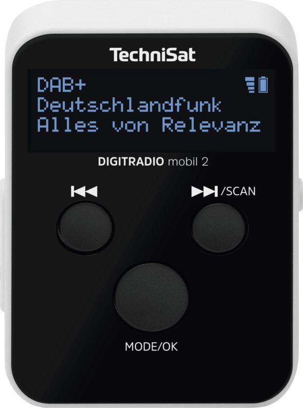 Radio internetowe kieszonkowe TechniSat DIGITRADIO mobil 2 czarny, biały