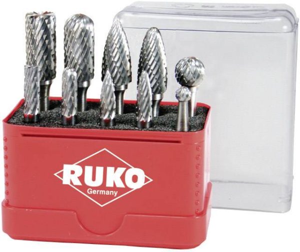 RUKO 116002 Frez węglik spiekany Średnica wiertła 6 mm 10 szt.