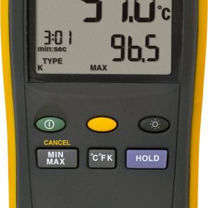 Fluke 51 II Termometr -250 – +1372 °C Rodzaj czujnika J, K, T, E Fluke 51 II Termometr -250 – +1372 °C Rodzaj czujnika J, K, T, E