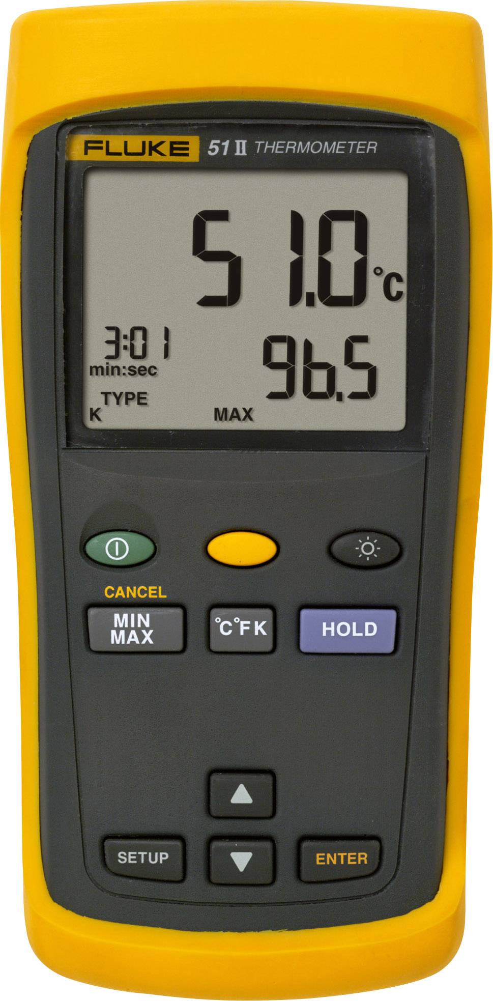 Fluke 51 II Termometr -250 - +1372 °C Rodzaj czujnika J, K, T, E - obrazek 1