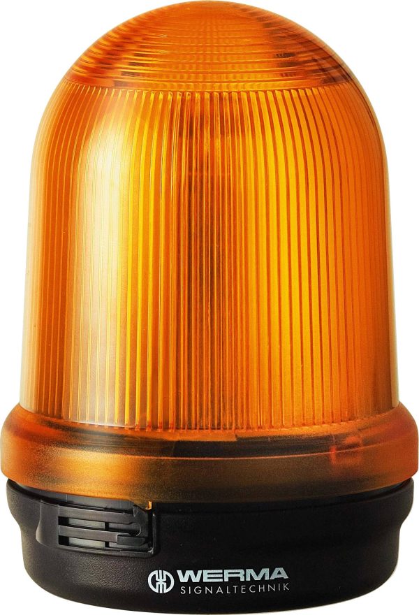 Werma Signaltechnik Sygnalizator świetlny 826.300.00 826.300.00 żółty światło ciągłe 12 V/AC, 12 V/DC, 24 V/AC, 24 V/DC,
