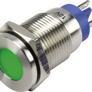 TRU COMPONENTS GQ16F-D/G/12V/N Lampka sygnalizacyjna LED zielony 12 V/DC TRU COMPONENTS GQ16F-D/G/12V/N Lampka sygnalizacyjna LED zielony 12 V/DC