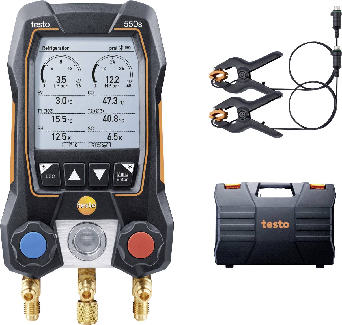 Miernik czynnika chłodniczego testo 550s Basis Set 0564 5501 - obrazek 1