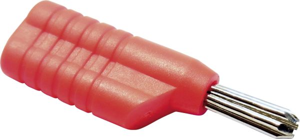 Wtyk bananowy wieżowy Schnepp S 4041 S, O 4 mm, 2.5 mm2, 30 A, czerwony