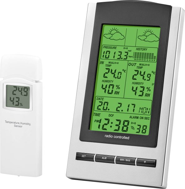 Stacja pogodowa Eurochron 9223c3b, 100 m, – 40 – + 60 °C, 10 – 99 %