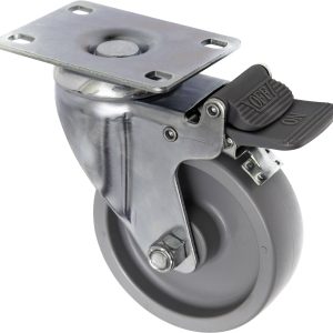 TOOLCRAFT TO-5137938 Kółko obrotowe PP z blokadą 100 mm z płytką montażową Maksymalne obciążenie: 125 kg TOOLCRAFT TO-5137938 Kółko obrotowe PP z blokadą 100 mm z płytką montażową Maksymalne obciążenie: 125 kg