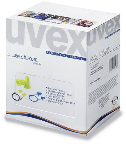 uvex 2112095 hi-com Mini Zatyczki do uszu 24 dB jednorazowa 100 par(a)