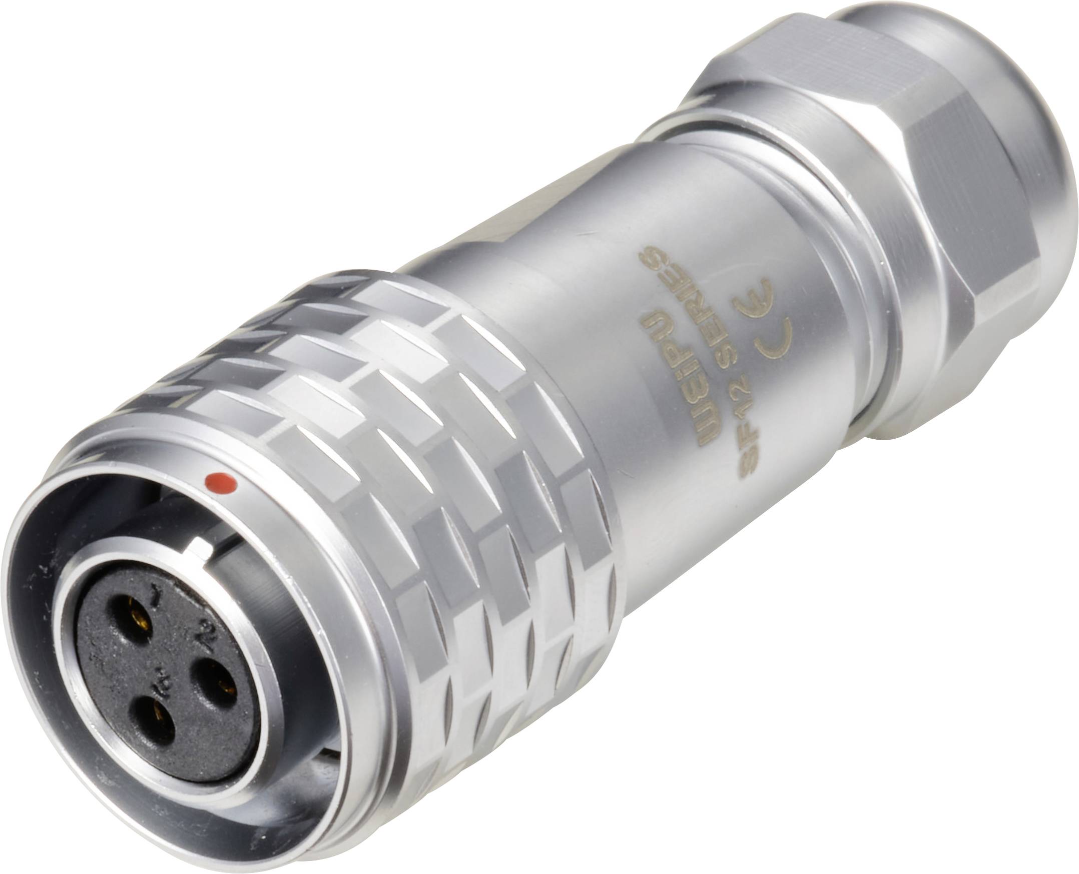Złącze okrągłe żeńskie push-pull Weipu SF1210/S3 I, 3 pin, 250 V/AC, IP67, do lutowania - obrazek 1