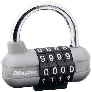 Kłódka Master Lock P22164 64 mm Samozatrzaskowa z zamkiem szyfrowym Kłódka Master Lock P22164 64 mm Samozatrzaskowa z zamkiem szyfrowym