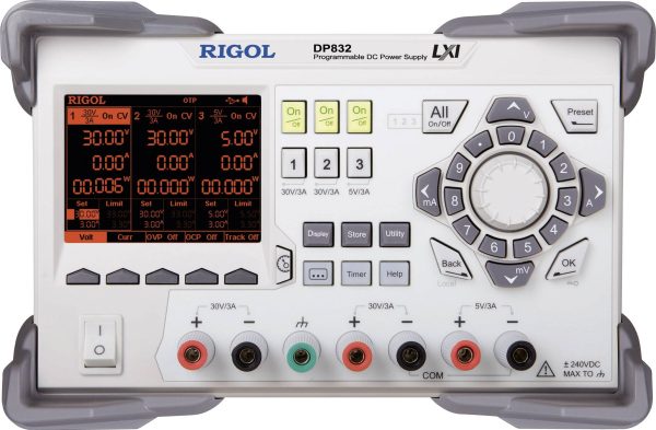 Zasilacz laboratoryjny regulowany Rigol DP832 0 – 30 V/DC 0 – 3 A 195 W