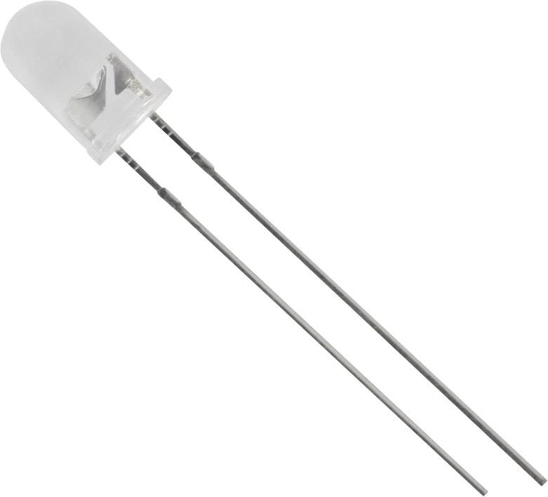 TRU COMPONENTS Dioda LED THT biały okrągły 5 mm 2250 mcd 20 °, 25 ° 20 mA - obrazek 1