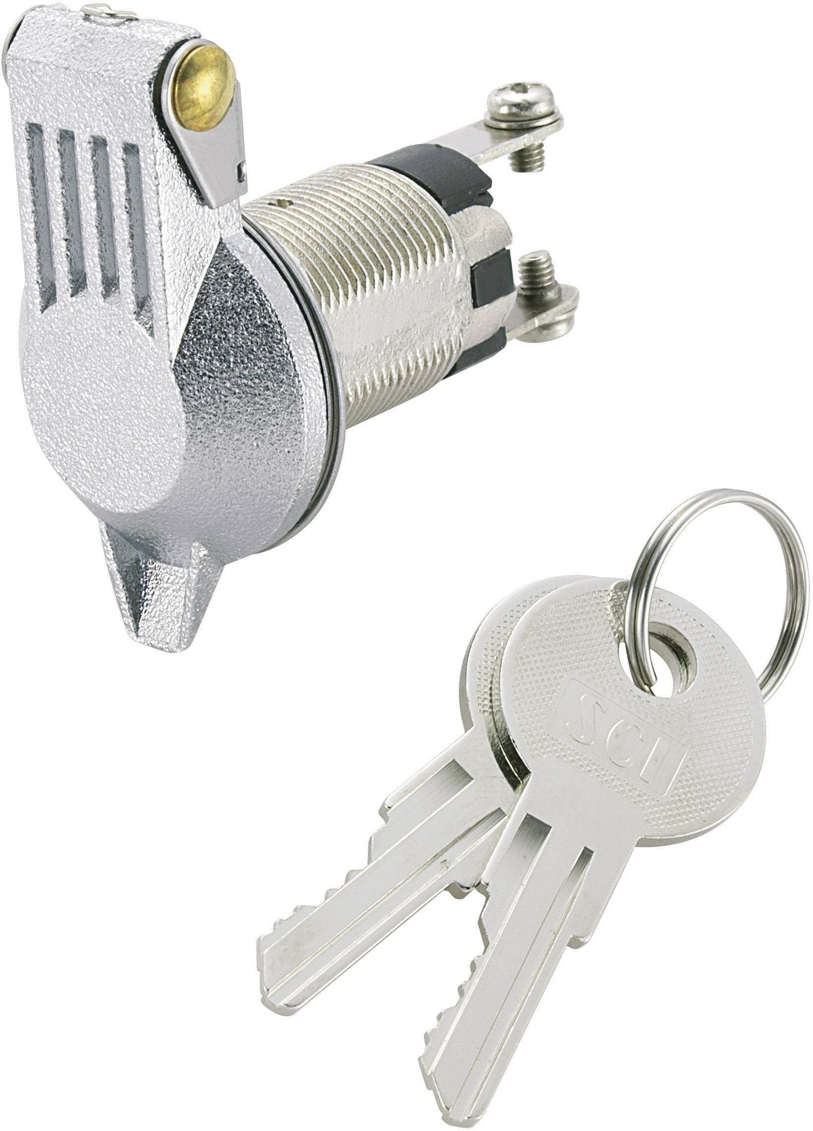 TRU COMPONENTS 1588006 TC-K3-16B-06 Przełącznik kluczykowy 24 V/DC 10 A 1 x wył/wł 1 x 90 ° 1 szt. - obrazek 1