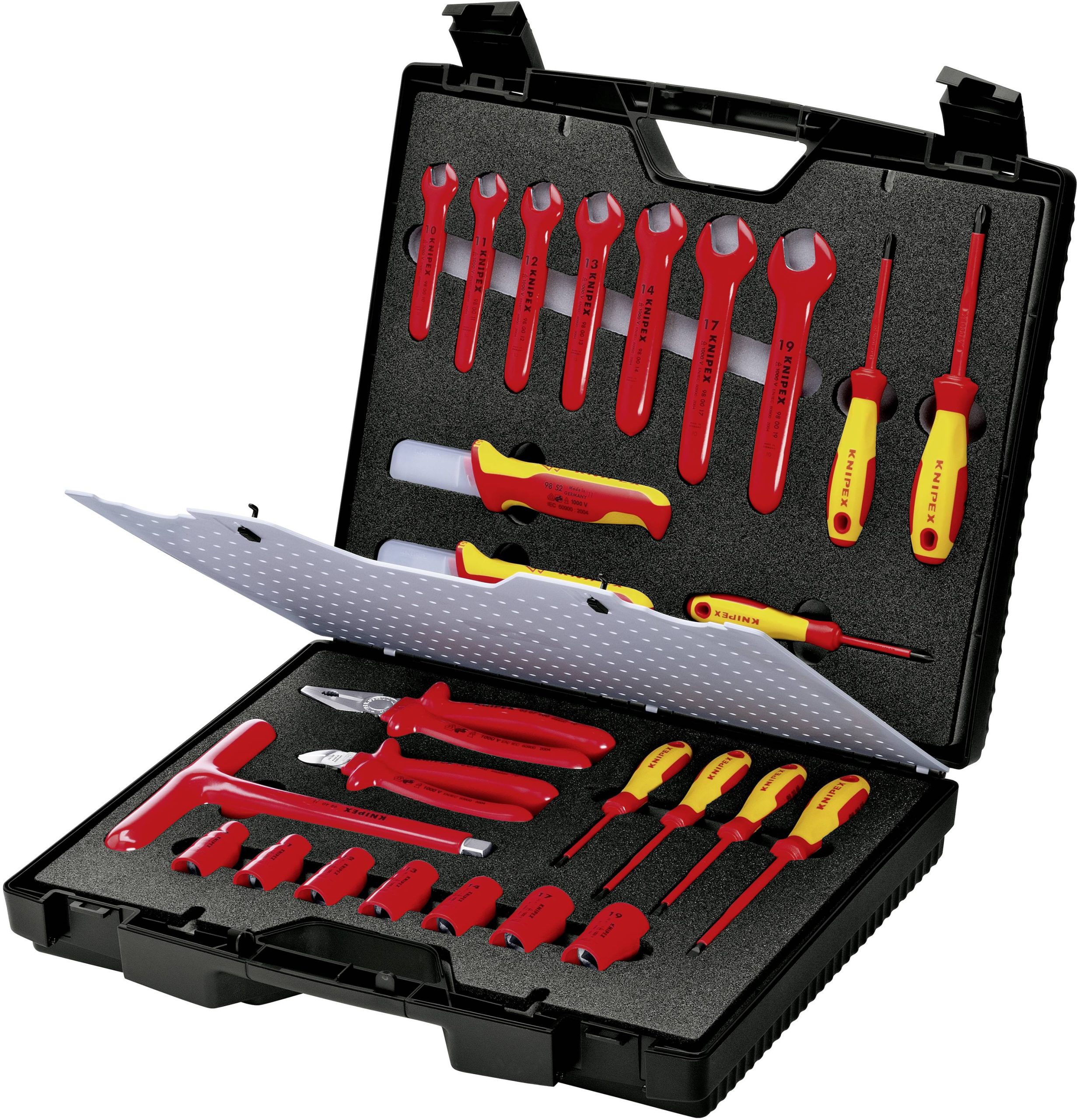 Knipex 98 99 12 Zestaw narzędzi dla elektryków w walizce 26 szt. - obrazek 1