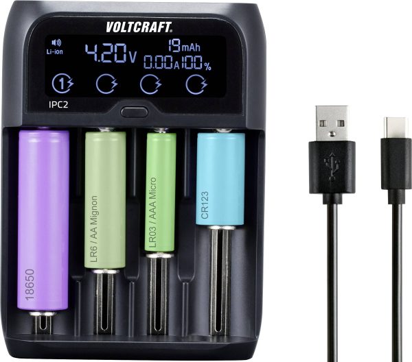 Ładowarka do akumulatorów VOLTCRAFT IPC-2 NiMH, NiCd, LiIon, LiFePO