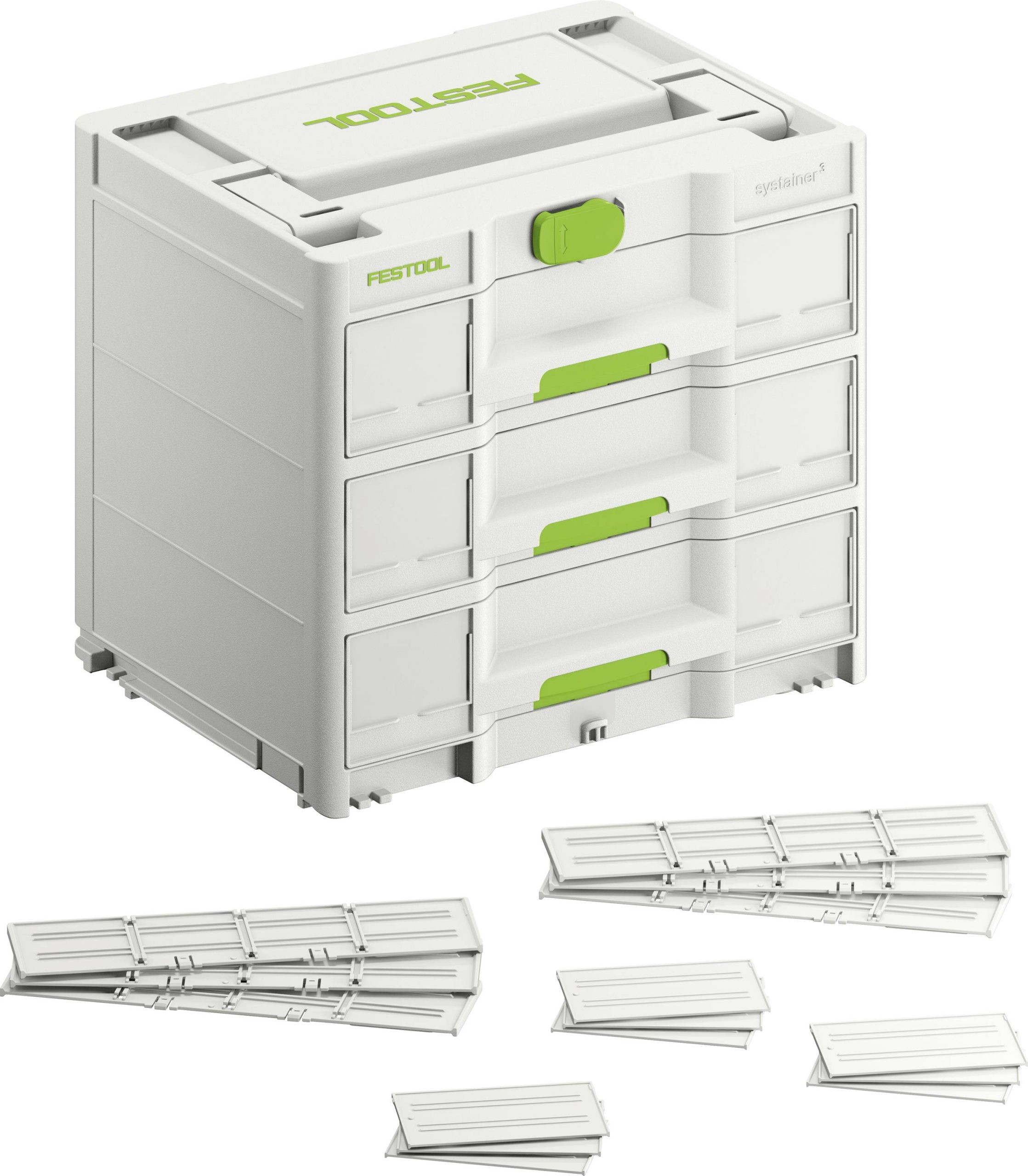 Skrzynia transportowa Festool Systainer SYS3-SORT/3 M 337 577769 (D x S x W) 396 x 296 x 337 mm - obrazek 1