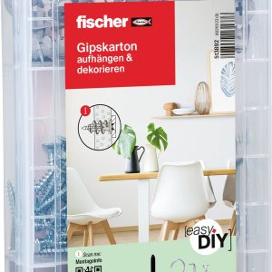 Zestaw kołków rozporowych GK,i śrub i haków Fischer 513892, 100 szt. Zestaw kołków rozporowych GK,i śrub i haków Fischer 513892, 100 szt.