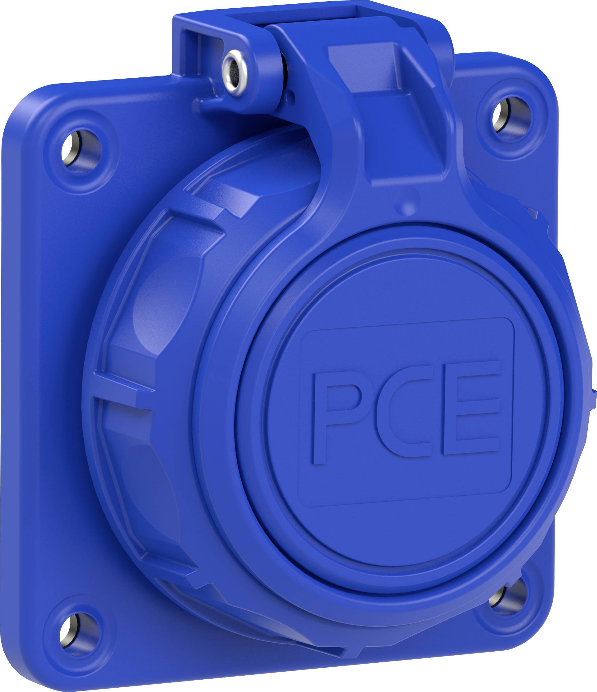 Gniazdo elektryczne PCE 20352-8b, 16A, 230 V / 50 Hz, niebieskie, IP68 - obrazek 1