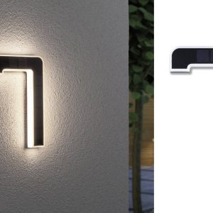 Podświetlany numer domu, solarny Paulmann 4000870798485 79848 0.20 W 20 lm IP44 Podświetlany numer domu, solarny Paulmann 4000870798485 79848 0.20 W 20 lm IP44