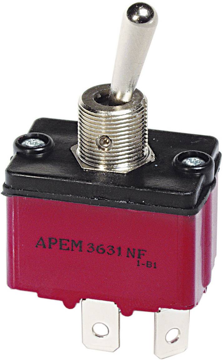 APEM 3637NF/2 3637NF/2 Przełącznik dźwigienkowy 250 V/AC 6 A 1 x (wł)/wył/(wł) chwilowy/0/chwilowy 1 szt. - obrazek 1
