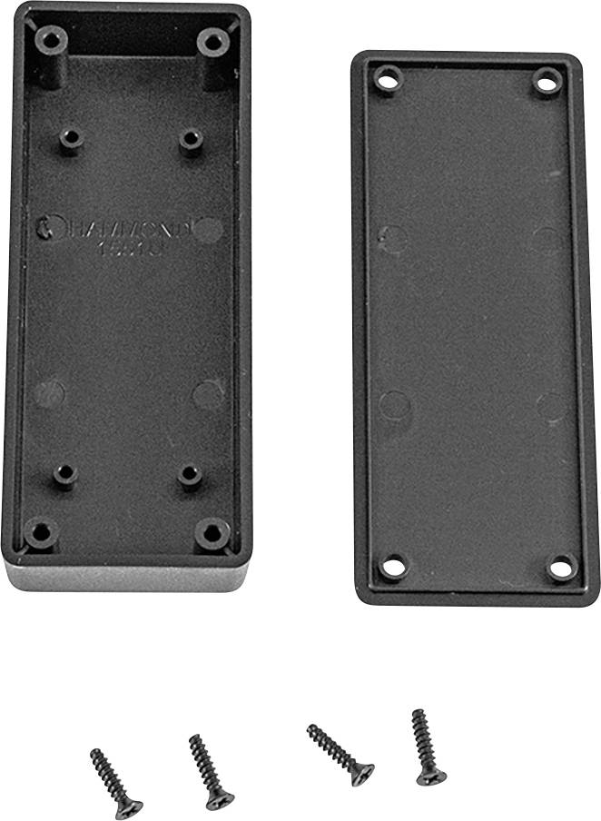 Obudowa uniwersalna Hammond Electronics, ABS, czarny, (D x S x W) 100 x 40 x 20 mm, 1 szt. - obrazek 1
