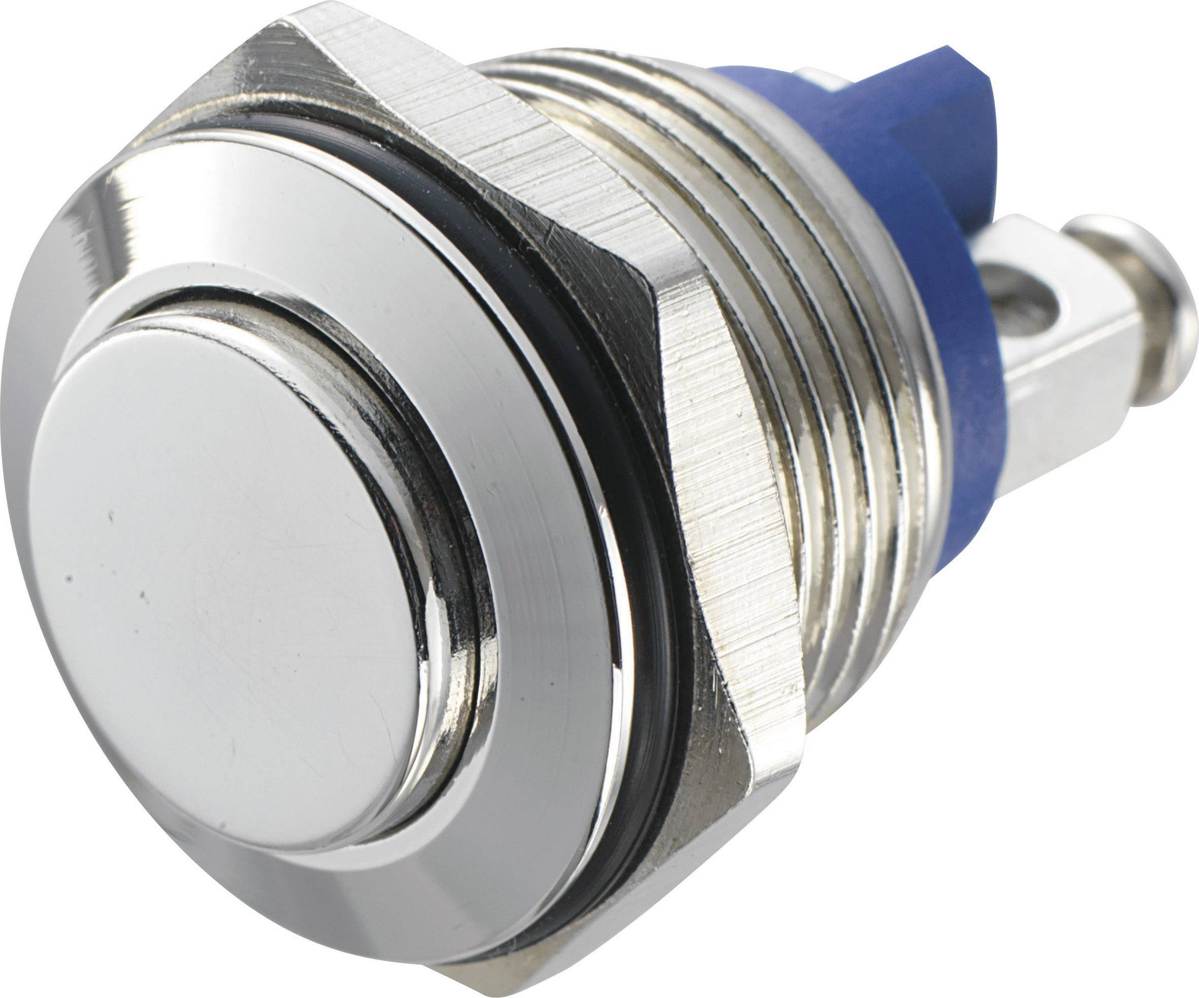 Przycisk wandaloodporny chwilowy TRU COMPONENTS GQ 16H-N, 1 x wył/(wł), IP65, 1 szt. - obrazek 1