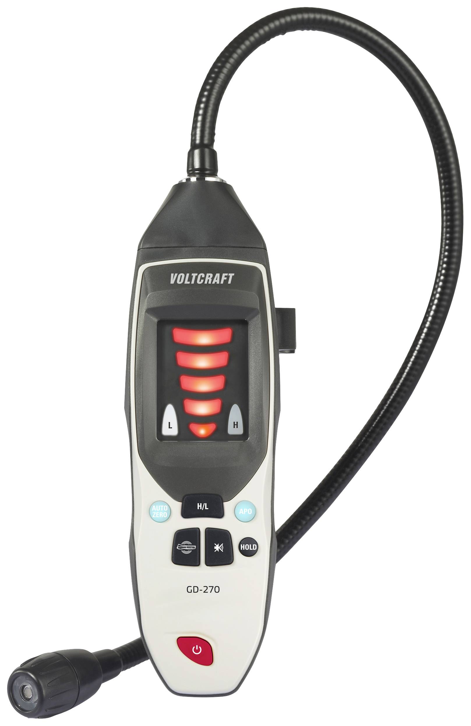 Detektor nieszczelności gazowych VOLTCRAFT GD-270 metan, wodór, Propan, etylen, Ethan, Hexan, Benzol, izobutan, etanol, - obrazek 1