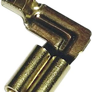 Konektor żeński kątowy, nieizolowany, mosiądz, 2.8×0.8 mm, 0.5-1.0 mm2 Konektor żeński kątowy, nieizolowany, mosiądz, 2.8×0.8 mm, 0.5-1.0 mm2